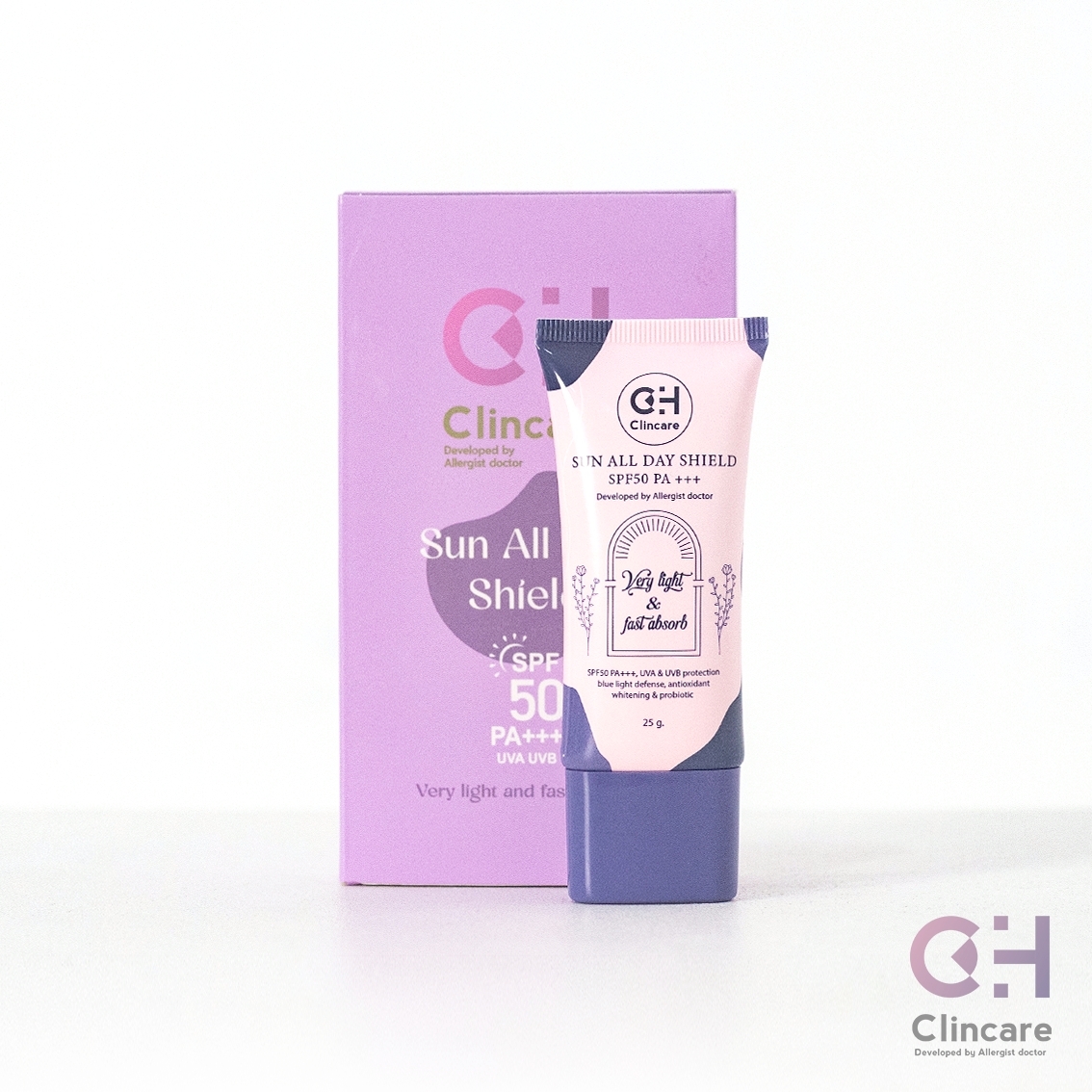 โปรจับคู่ กันแดด+เซรั่ม | กันแดดไฮยาคุณหมอ CH Clincare + เซรั่มบำรุงผิวหน้า Dr.EARTH Aqua Boost Facial Serum - Image 2
