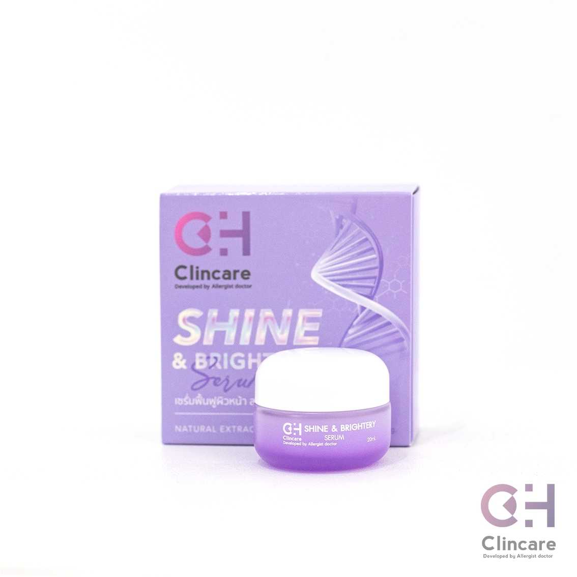 เซ็ต 4 ชิ้น | กันแดด+เซรั่ม+โลชั่น | CH Clincare Sun Screen + Dr.EARTH Facial Serum + Body Serum + Shine & Brightery - Image 3